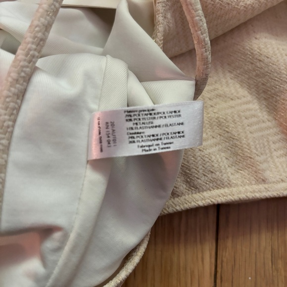 Sezane Cream One Piece Swimsuit Size 6 - Picture 5 of 9